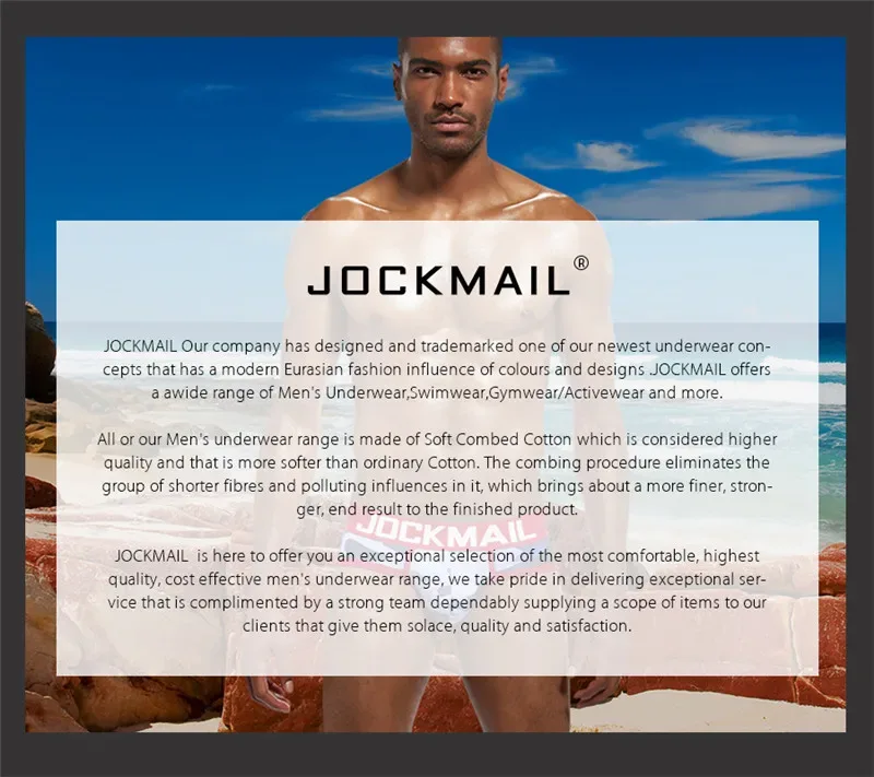 Jockmail Celana Dalam Pria Seksi Celana Dalam Katun Rendah Naik Renda Benang Jaring, Celana Pendek Musim Panas Sejuk Calzoncillos Hombre Slip