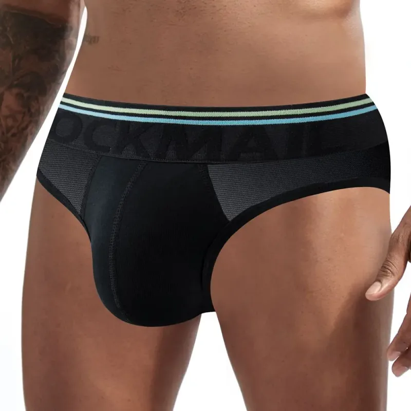 Jockmail Celana Dalam Pria Seksi Celana Dalam Katun Rendah Naik Renda Benang Jaring, Celana Pendek Musim Panas Sejuk Calzoncillos Hombre Slip