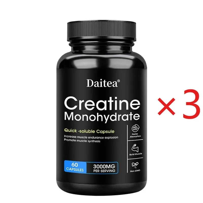 Creatine Monohydrate - Improves Performance Muscle Growth and Recovery