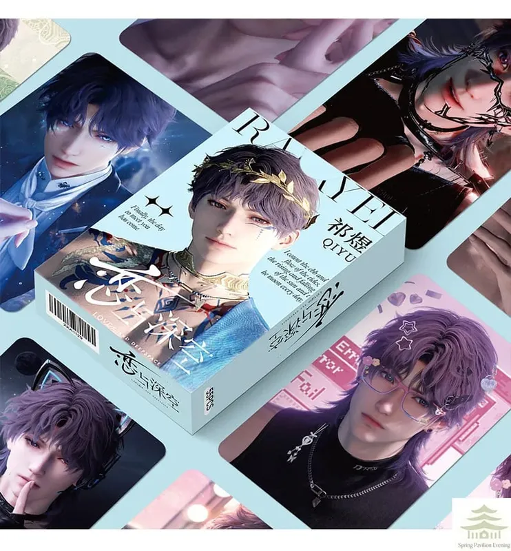 55Pcs Lomo Cards Set HD Aesthetic Character Art‑Print Cards Collectible Decorative Cards Christmas Gift for Game Fans