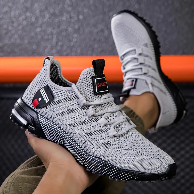 Summer Men Sneakers Lightweight Breathable Outdoor Casual Running Shoes Fashionable Tennis Training Shoes Men's Shoes