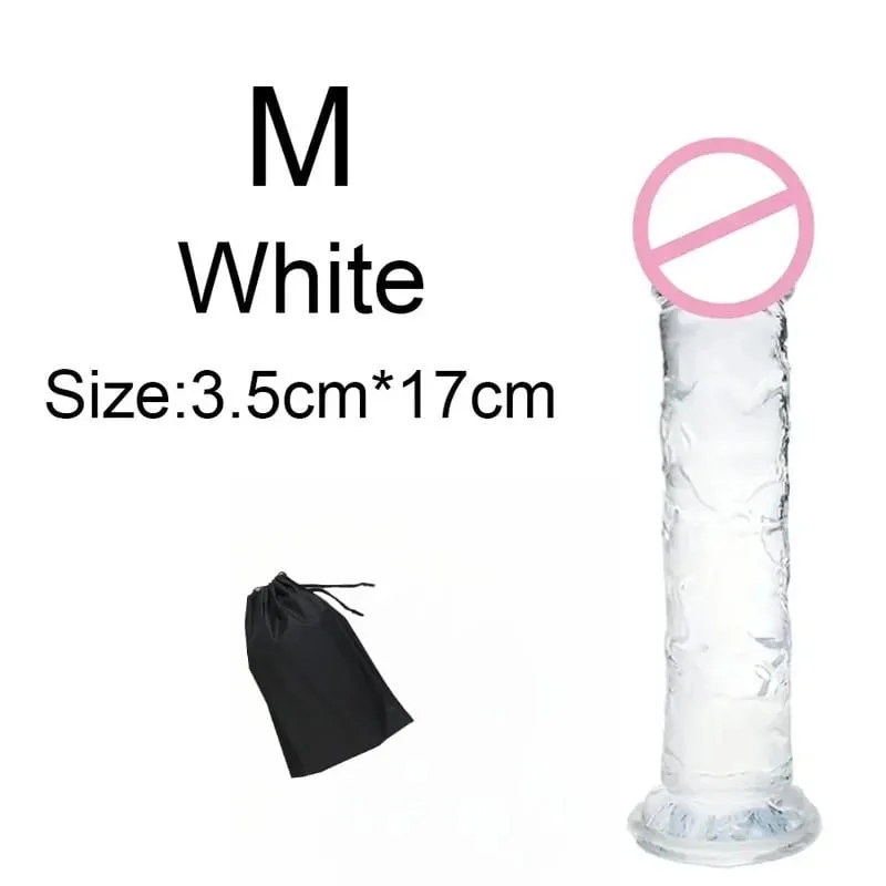 Super Cheap 6 Sizes Realistic Soft Jelly Dildo Butt Plug Anal Plugs Adult Sex Toy for Women and Men Vaginal and Anal Masturbator