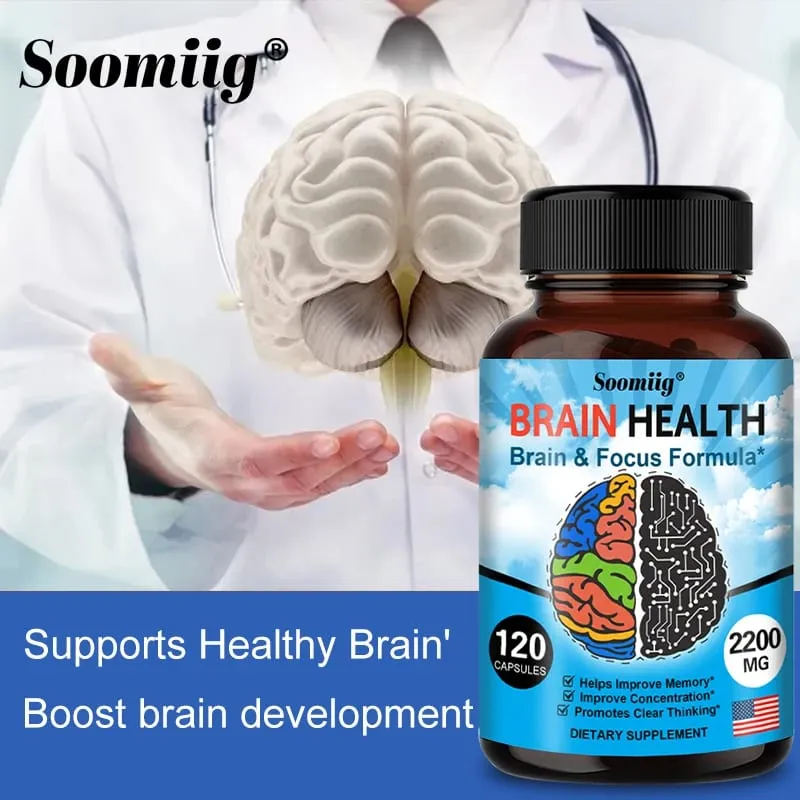 Ginkgo Biloba Cápsulas 1200mg Suporta Memória Função Cerebral e Prontidão Mental Suplemento de Saúde Cerebral 30/60/120 Capsuels — image 3