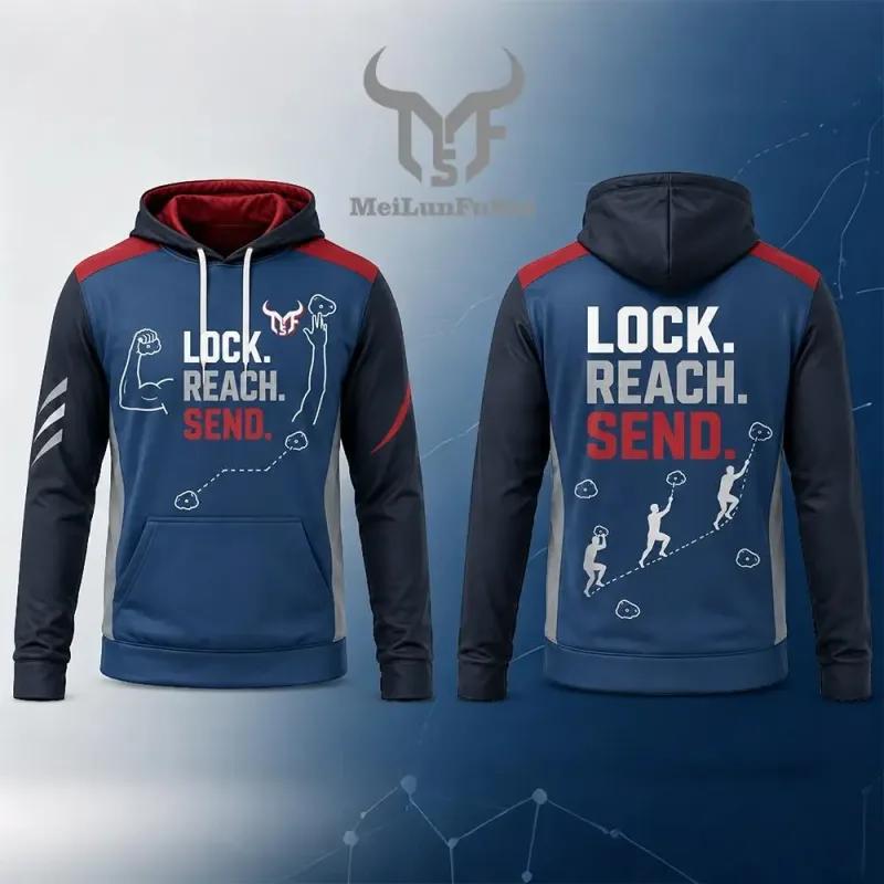 Climbing Themed Printed Hooded Sweatshirt Men's And Women's Outdoor Sport Pullover Autumn/Winter Casual Training Sports Hoodie