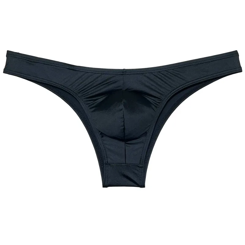 Silky Smooth Bikini Briefs Men's Enhance Pouch Micro Underwear Slip Sexy Beach Briefs Breathable Sissy Panties Pool