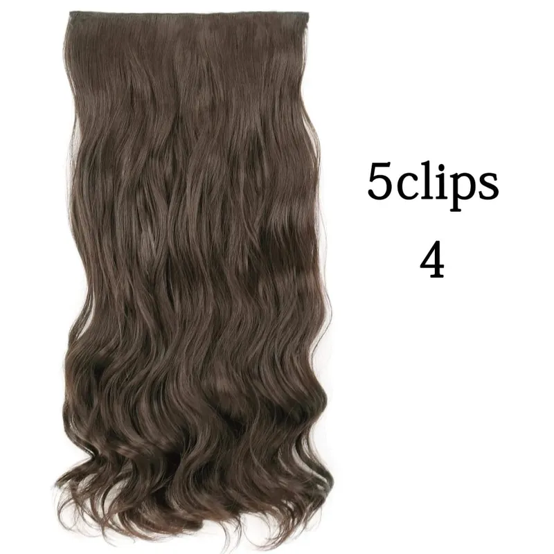 Tổng Hợp 22 32 Inch 5 Kẹp Tóc Chịu Nhiệt Giả Bộ Tóc Giả Dài Lượn Sóng Kiểu Tóc Kẹp Trong Tóc