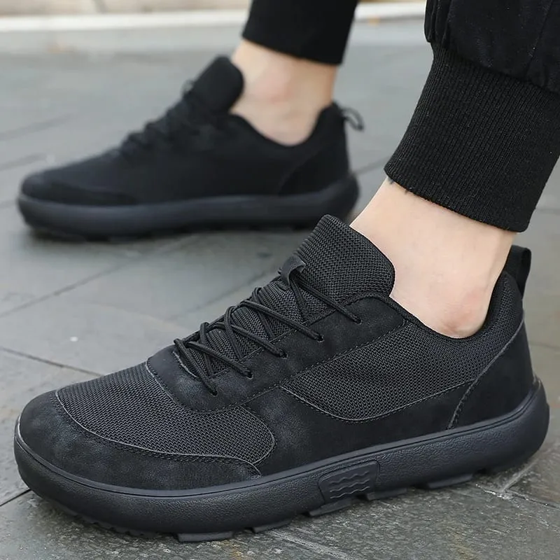 Unisex Wide Toe Barefoot Shoes Mesh Breathable Walking Shoes Casual Sneakers Street Style Minimalist Running Shoes for Daily Use