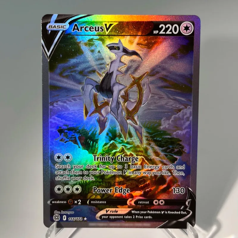 Pokémon GO PKM Cards PTCG6-E GX Rainbow Mewtwo V Dragonite VSTAR Rare Collection Battle Toys Gifts for Hobbies