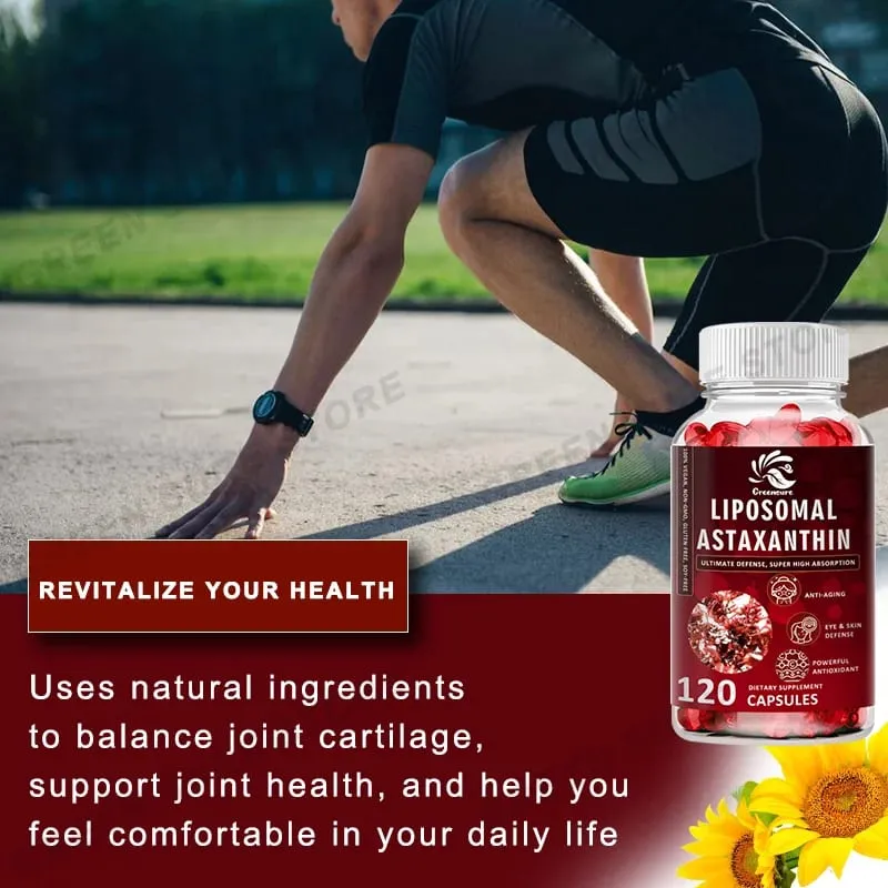 Kapsul Astaxanthin Liposom 24 MG - Meredakan Kelelahan Mata Meningkatkan Kulit Sensitif Mengembalikan Fungsi Otot Meningkatkan Kekebalan Tubuh