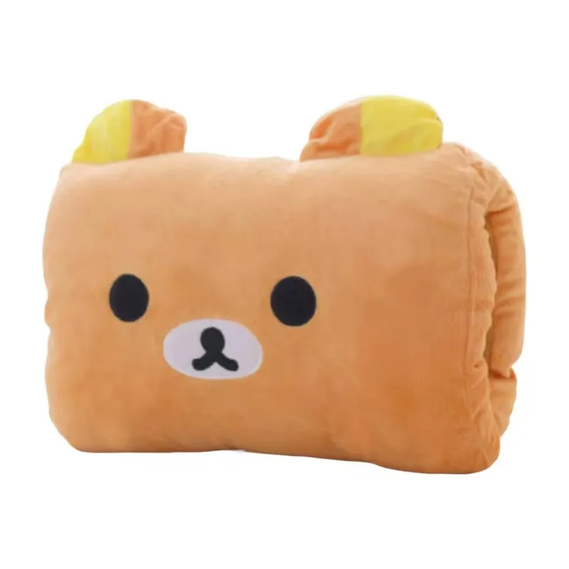 Soft Pink Bear Children's Plush Pillows Hand Warmers Gloves Adults Cartoon Nap Pillows Cushions Creative Hand Warmers Plush Gift