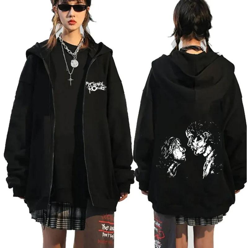 Rock Band My Chemical Romance Mcr Dead Zipper Hoodie Black Parade Punk Emo Zip Up Sweatshirt Men Fashion Vintage Hip Hop Hoodies — image 33