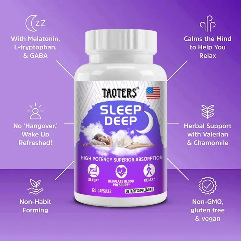 Melatonin + L-theanine Magnesium and More To Enhance Circadian Rhythm Nervous System and Promote Sleep Health
