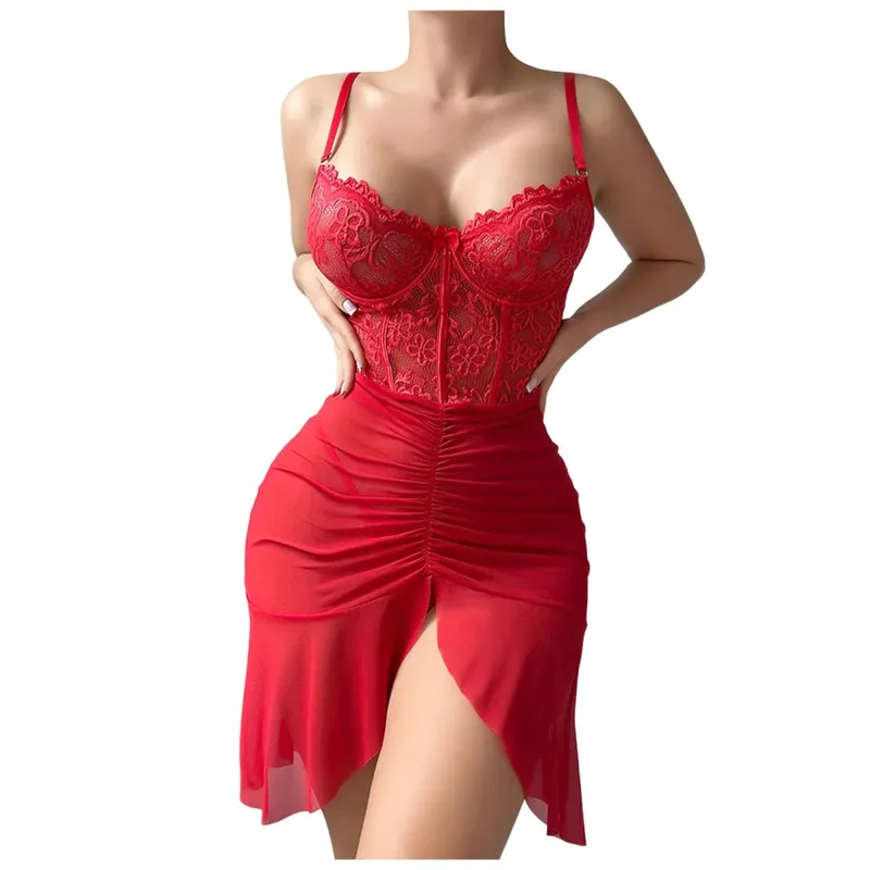 Womens Underwear Exotic Emotional Bra Set Lace Lingerie Strappy Mesh Sheer Nightgowns For Fishnet Stockings for Women Lingerie