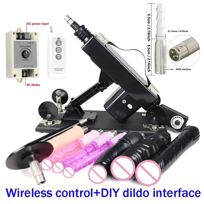Automatic Masturbation Machine for Women 3XLR Powerful Sex Toy with Big Dildo Adult Pumping Gun for Sexual Pleasure