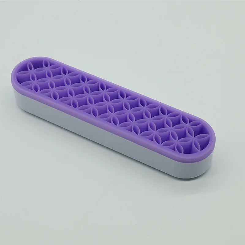 High Quality Storage Box Painting Pen Holders Silicone Storage Box Makeup Brush Holder Organizer Box for Brushes