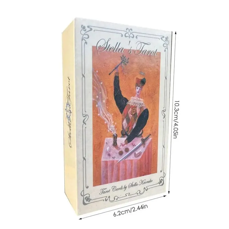 English Tarot Cards For Divination Personal Use Poker Size Occult Stella's Tarot Rider Oracle Deck Hot Sale Romance Board Games