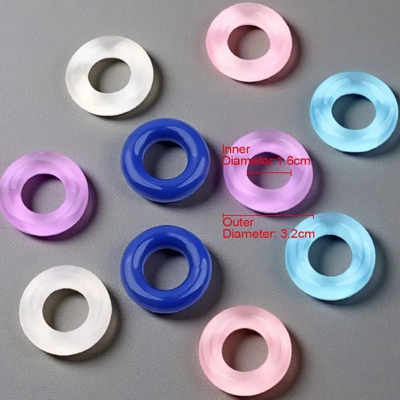 Intimate Goods For Men 5-100PC Ejaculation Delay Silicone Lock Sperm Ring Sex Adult Game Toys Erotic Cock Ring Exotic Accessorie