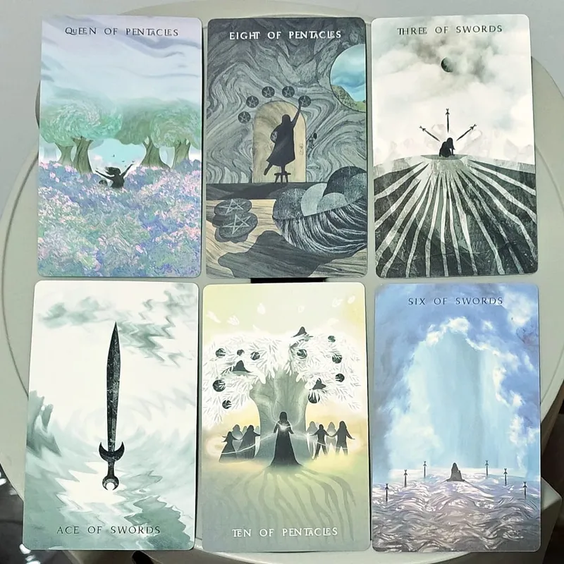 12*7cm in Rigid Box - The Shadows We Cast Star Seeker Tarot Deck Atmospheric & Mystical 79-Card Set for Intuitive Readings