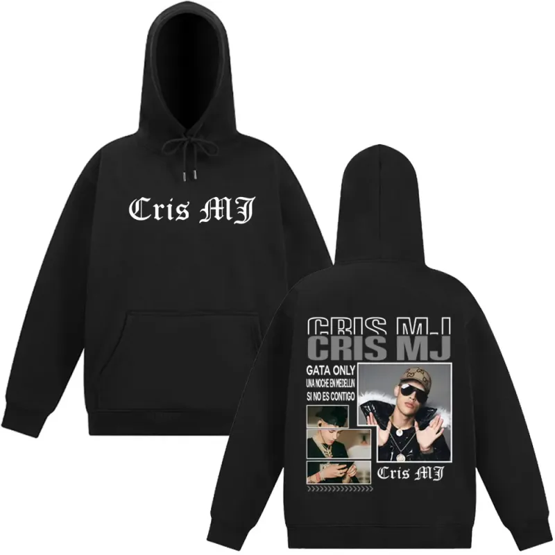 Rapper CRIS MJ Music Album Tour Merch Vintage Graphic Hoodies Men Women Hip-hop Long Sleeve Tracksuit Casual Oversized Pullover — image 1
