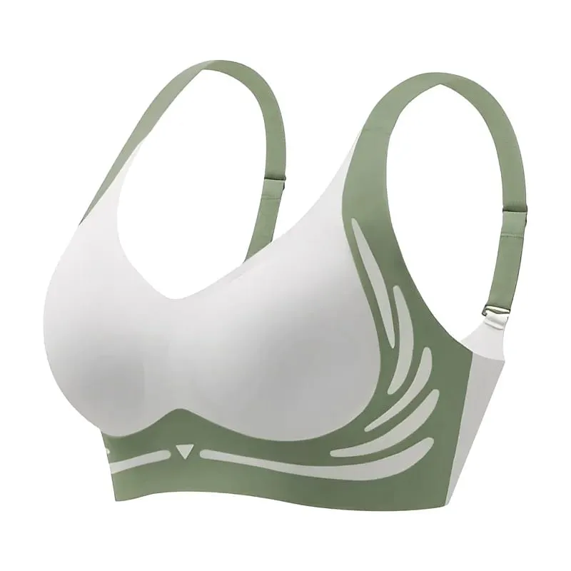 Mga Babaeng Push Up Bras Seamless Comfortable Angel Wings Set Trendy Soft Breathable Underwear Babae Walang Wire Lingerie Plus Size