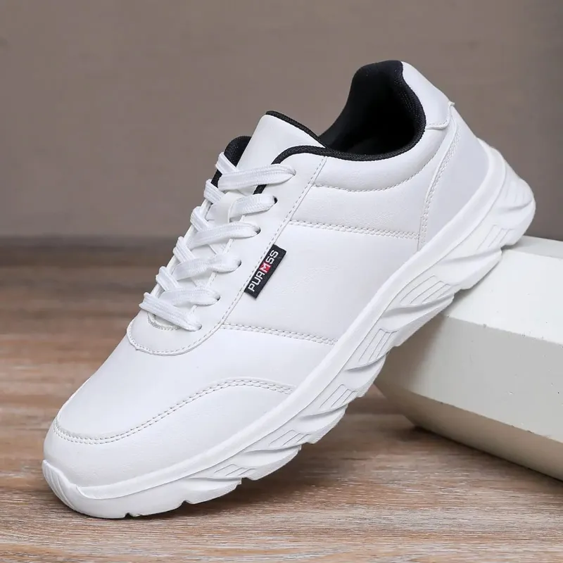 New Men's Sneakers Fashion Leather Men's Casual Shoes Outdoor Jogging Training Shoes High-Quality Comfortable Men's Shoes