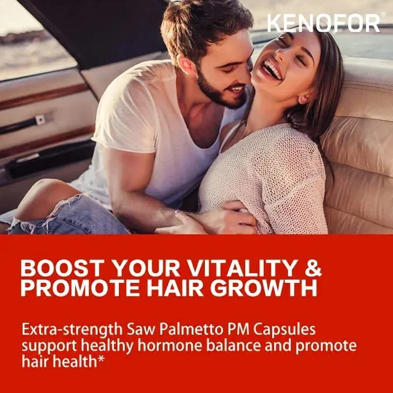 Saw Palmetto Capsules - สุขภาพต่อมลูกหมากชายป้องกันผมร่วงและบรรเทาความผิดปกติของปัสสาวะบ่อย Hair Care