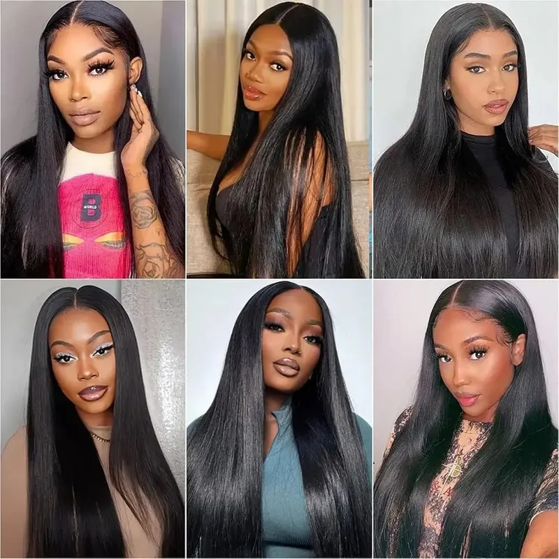 8pcs Clip In Hair Extensions Jet Black Straight Hair Rich Full Glossy Natural Finish For Various Looks 18 20 Inch
