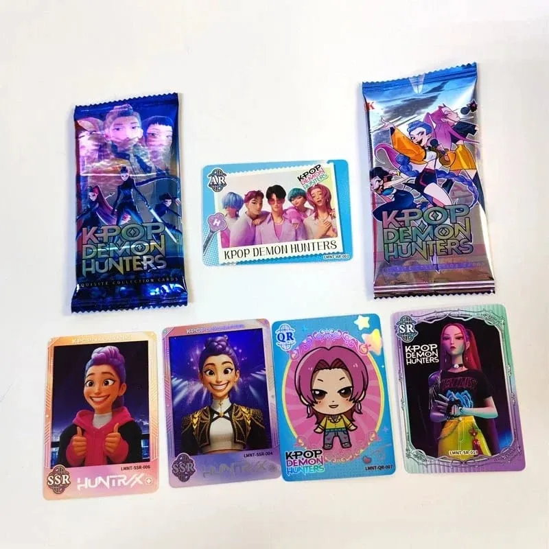 Anime Gilrs Lumi Mila Zoi Hunters Theme Collectible Trading Cards Laser Holographic Shiny Foil Limited Edition Booster Box Gift