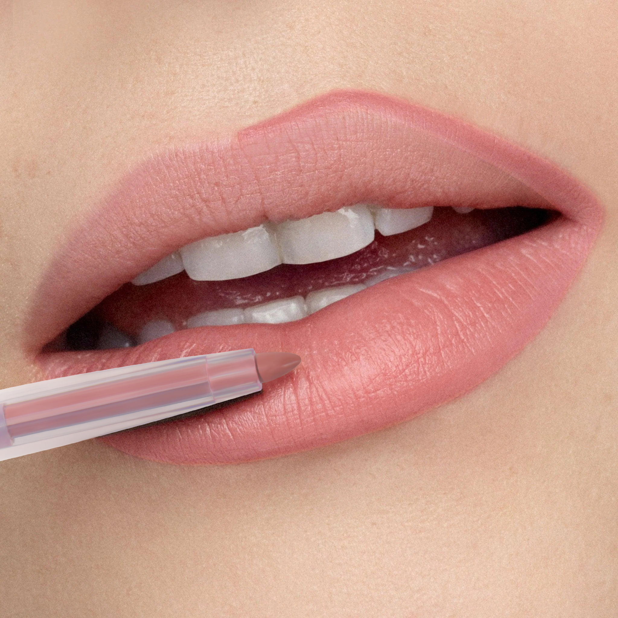 Matte Velvet Lip Liner Seksi Tahan Air Cair Lip Liner Tahan Lama Tanpa Tanda Kosmetik Rias Merah Telanjang