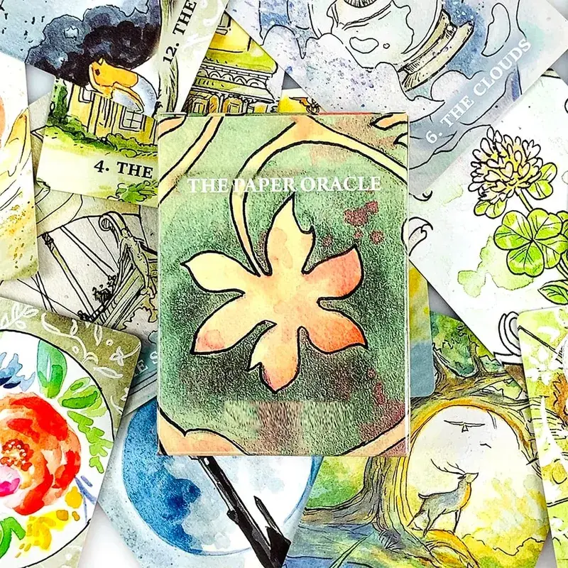8.8*6.3cm The Paper Oracle Cards 43 Pcs Cards Divination Deck Cards Game English Vision Edition Board Playing Game For Party