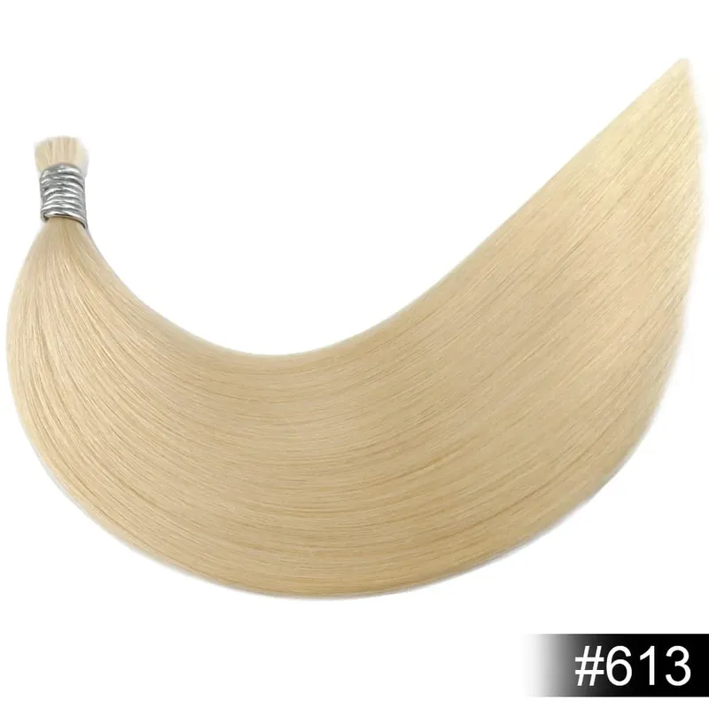 Virgin Real100% Human Hair Bulk Extension Black 613 Blonde Hair Bulk 12a Weaving For Braiding Unprocessed No Weft Straight Hair