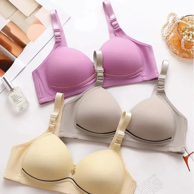 Size 36-46 Seamless Bras Women Underwear Push up Brassiere Glossy Comfort Bralette Female Thin Lingerie