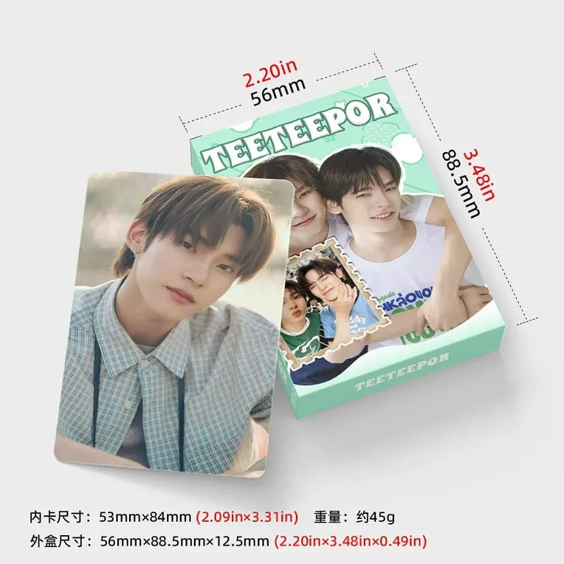 Thai Star TEETEEPOR Lomo Cards 30PCS TeeTee × Por Double-Sided HD Photocard Set for Fan Collection & Gift