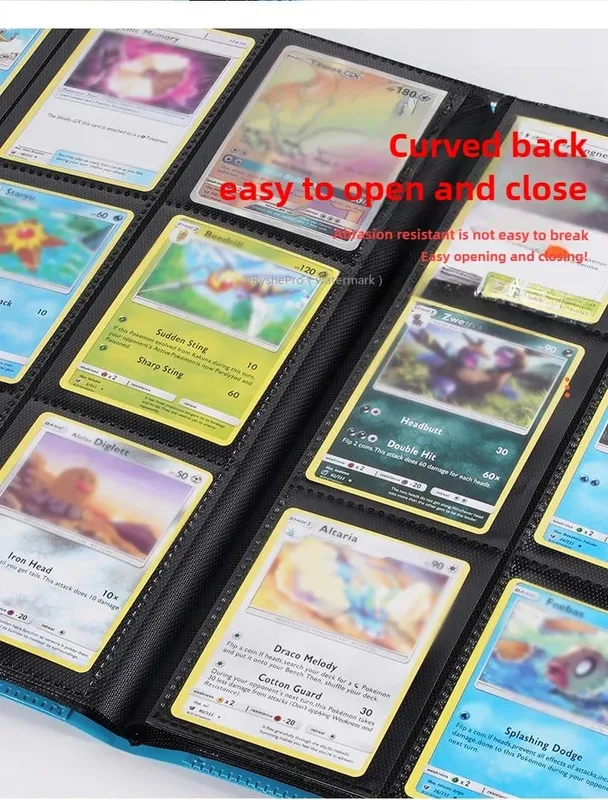 Kaartbinder met 9 vakken Trading Card Album Display Binder 360 Side Loading Pocket Holder voor TCG Yugioh MTG Game Card Book — image 5