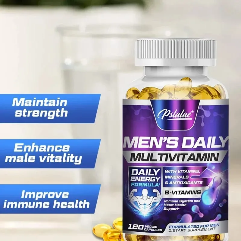 Men's Multivitamin Supplement-Daily Multivitamins and Nutrients To Support A Healthy Active Lifestyle Energy Heart Brain Health