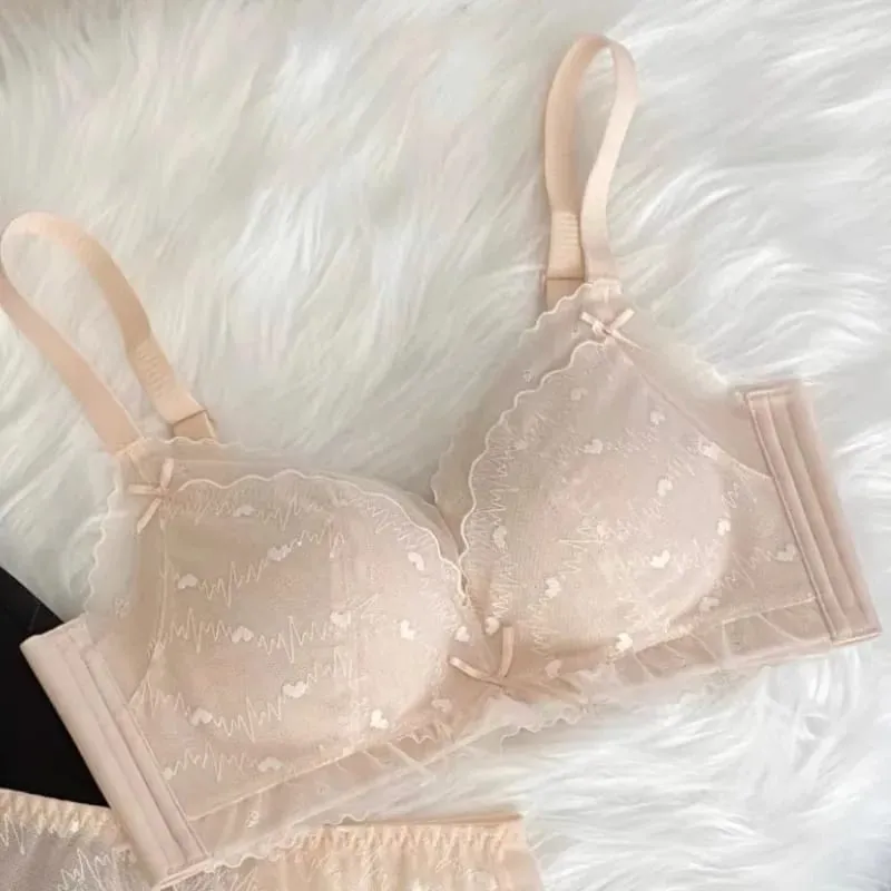 Pure Desire Breeze Push Up Bra Wireless for Small Bust Anti Sagging Breathable Comfort Lift Support AB Cup Women S-XL MOYISU