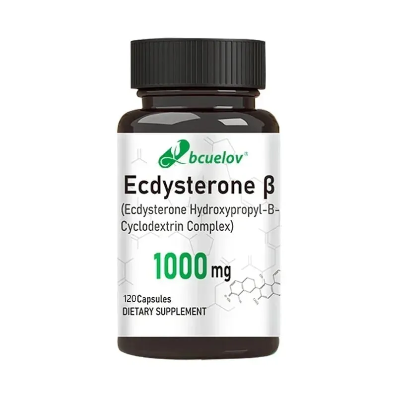 Ecdysterone Supplement 1000 mg - Enhanced Energy Levels Increased Muscle Strength 30/60/120 Capsules