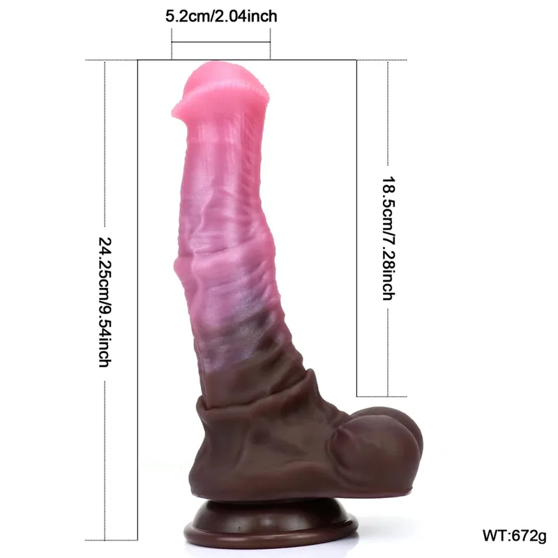 Monster Dildo Clit Massager G-Spot Stimulator Huge Penis With Suction Cup Anal Plug Sex Toys For Men Women Masturbator