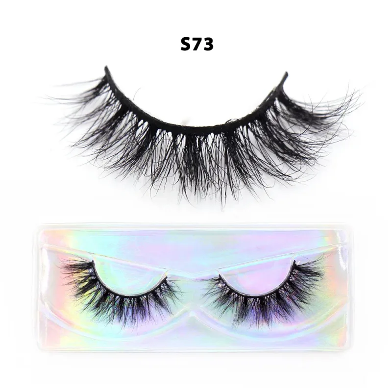 Short Natural 3D Mink Lashes Fluffy Wispy Fake Eyelashes Crisscross False Lashes Eyelash Extension Makeup