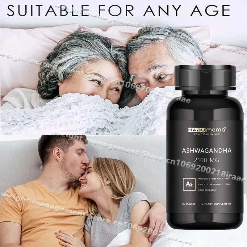 Ashwagandha Men Health Supplement Unlimited Stamina Back Capable and Confident