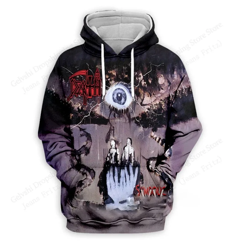 Death Band Album 2027 3d Print Hoodie Men Women Fashion Rock Hoodie Sweatshirt Outwear Coat Men Hoodie Winter Clothes Sportwear