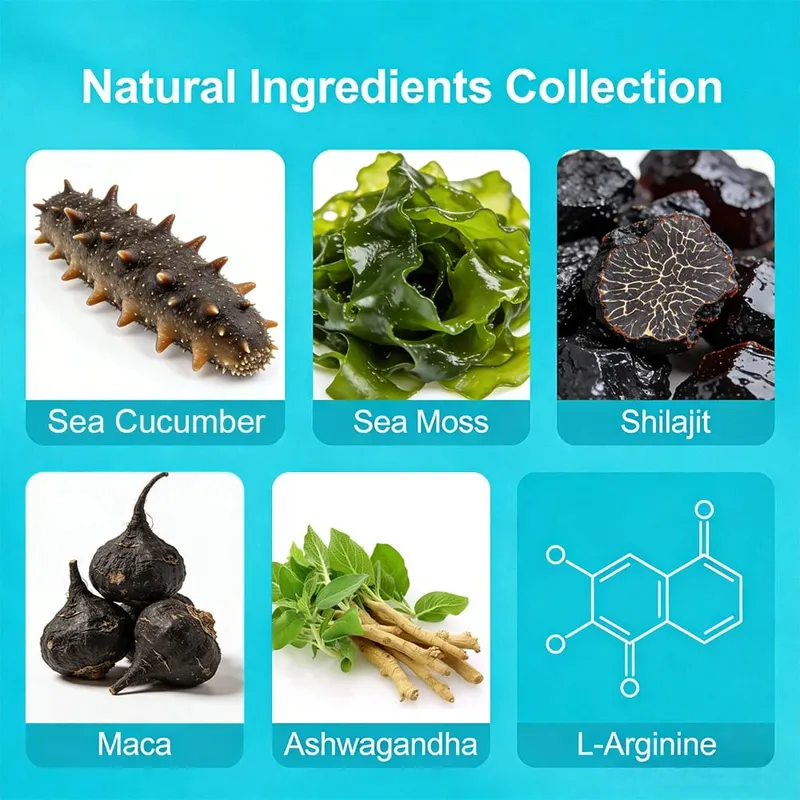 Enhancing Supplement Blend - L-Arginine + Maca + Ashwagandha Stamina Muscle Growth Vascular Function Blood Circulation