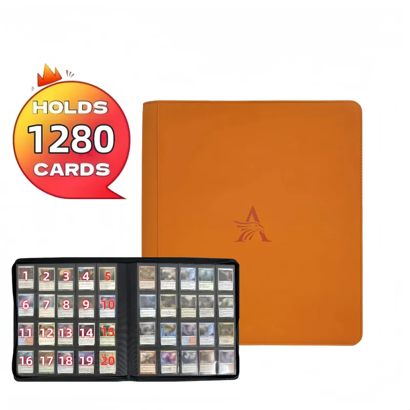 Premium 20 Pocket Card Binder –1280 Collection Binder Folder Card Album Card Holder Fit for TCG & Sports Cards. Collector's Drea