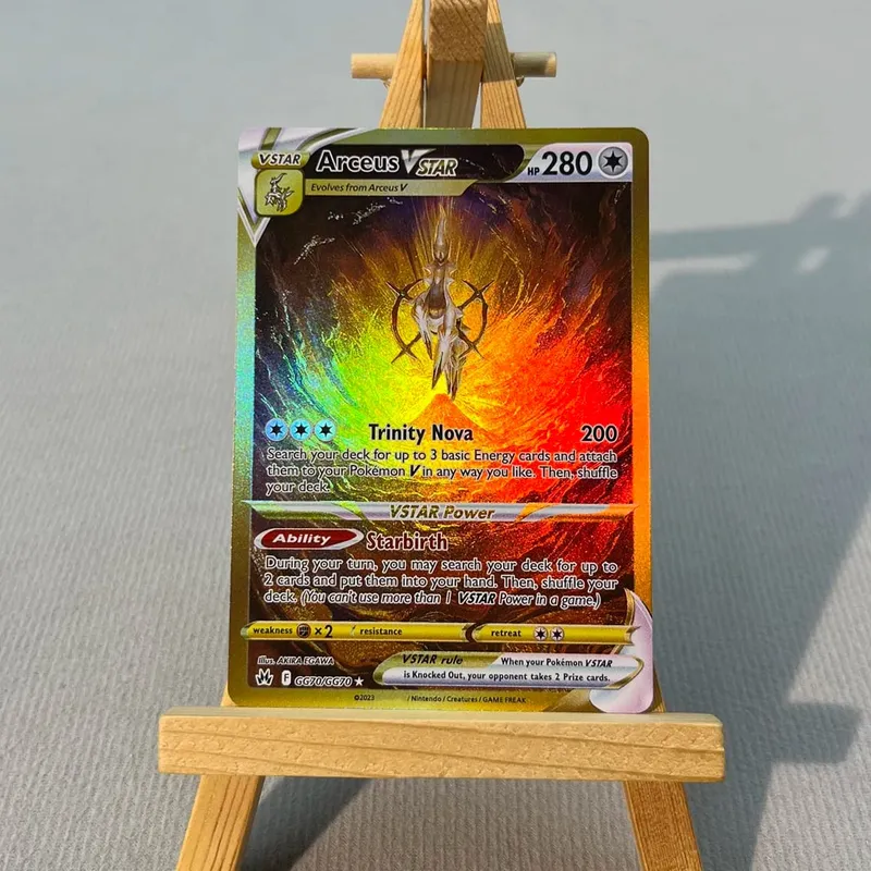CRZ SVP PTCG5-002 Tcg proxy PKM Cards Arceus VSTAR Greninja ex Rare Collection Battle Toys Gifts for Hobbies home play