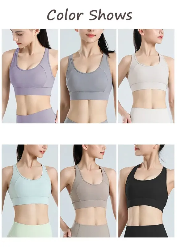 Sexy Back Yoga Crop Top Bra Inner Padded Fitness Tank Top Elastic Sport Bra Gym Vest Running Yoga Professional Workout Vest
