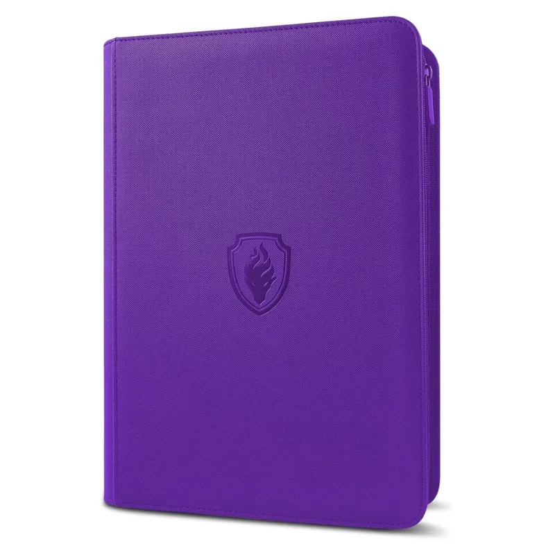 9 Pocket Zipper Card Binder 360 Trading Card Holder Book Premium PU Cover Zip Binder for Cards Durable Side Loading Card