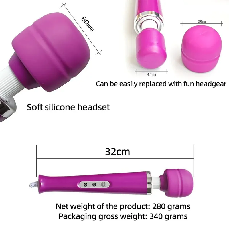 Vibrador av para adultos, brinquedos sexuais, varinha mágica poderosa, estimulação do ponto g, massageador, clitóris, brinquedos sexuais para mulheres, masturbação