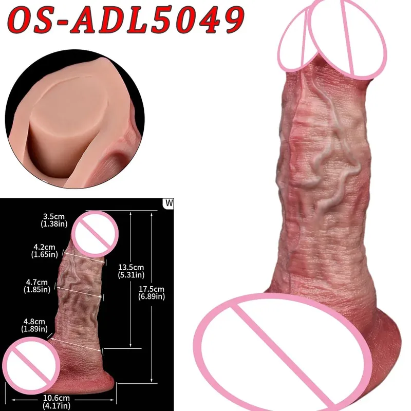 47Cm Thực Tế Dài Dương Vật Giả 2 Đầu Hậu Môn Âm Đạo Kích Thích Đồ Chơi Tình Dục Có Mút Dành Cho Các Cặp Đôi Đồng Tính Nữ Người Đồng Tính Nam trưởng Thành Dụng Cụ