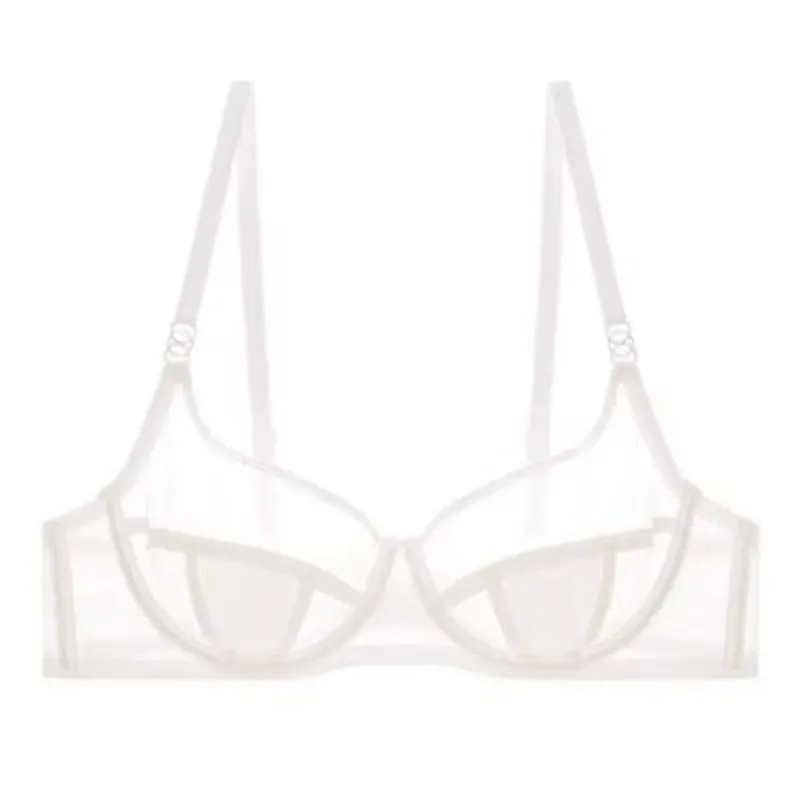 French Lace Minimizer Bra Set Ultra Thin Cup Support Anti Sag Push Up Lingerie for Large Bust Women Breathable Underwear 32-38AB