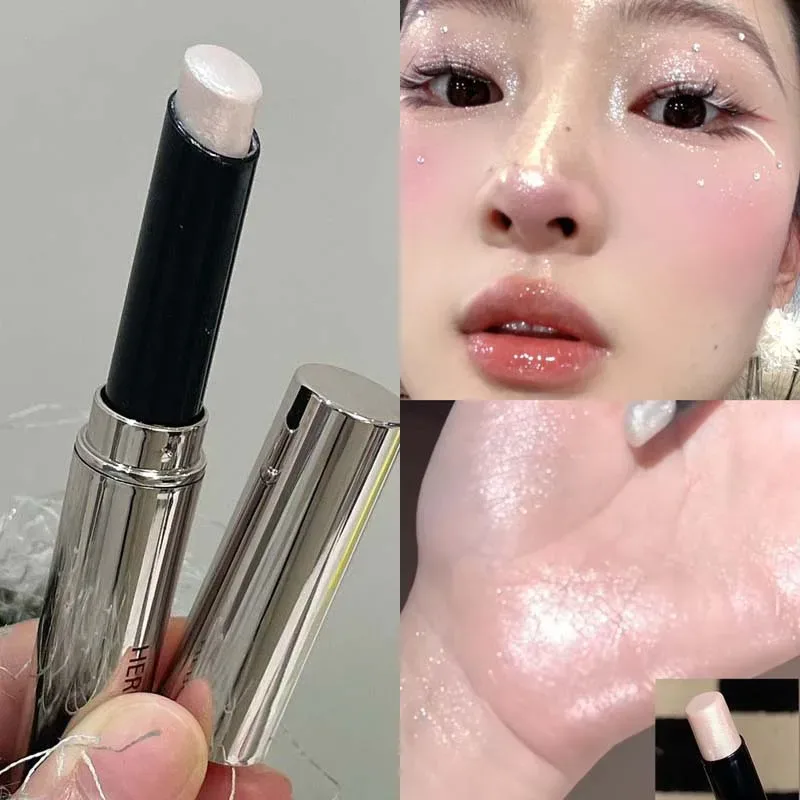 Diamond Pearlescent Glitter Eye Shadow Highlighter Stick Naturally Brightens Eye Makeup Shiny Gloss Eyeshadow Lying Silkworm Pen